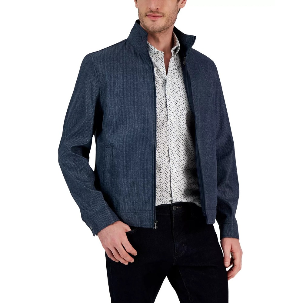 Michael Kors Men's Indigo Stripe 3 in 1 Track Jacket Navy Size Medium M NEW $298
